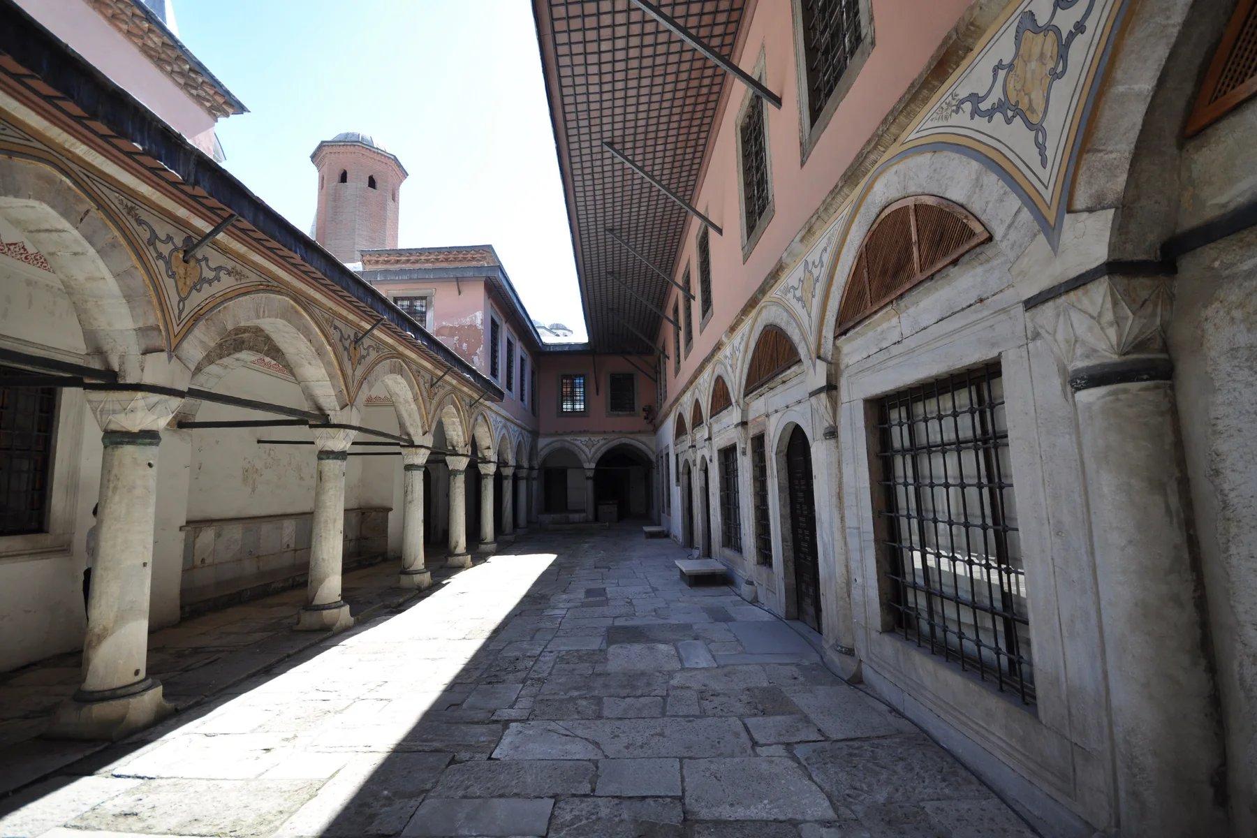 Courtyard inside the Harem apartments at Topkapi Palace